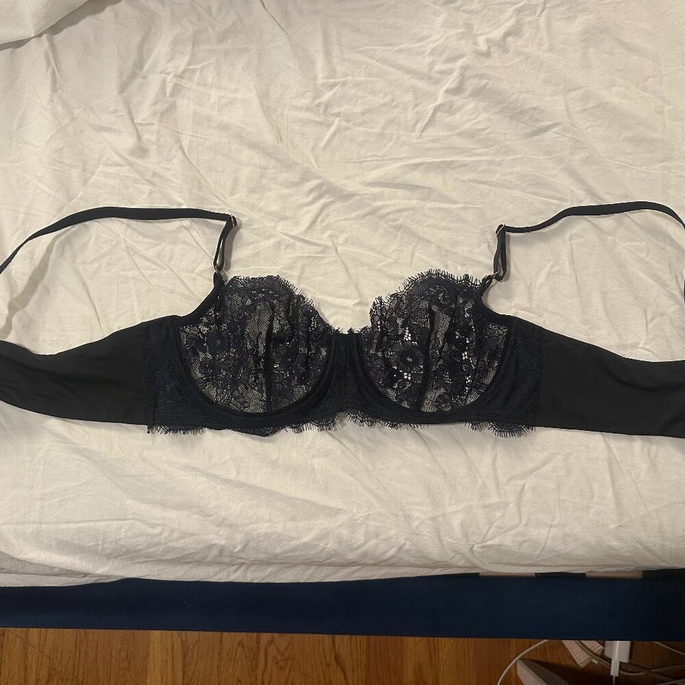 Navy Blue Lacy Bra